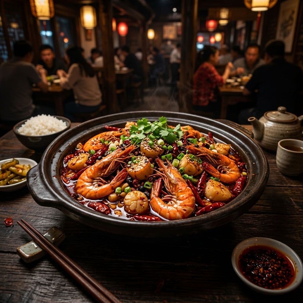 Szechuan Seafood Dish